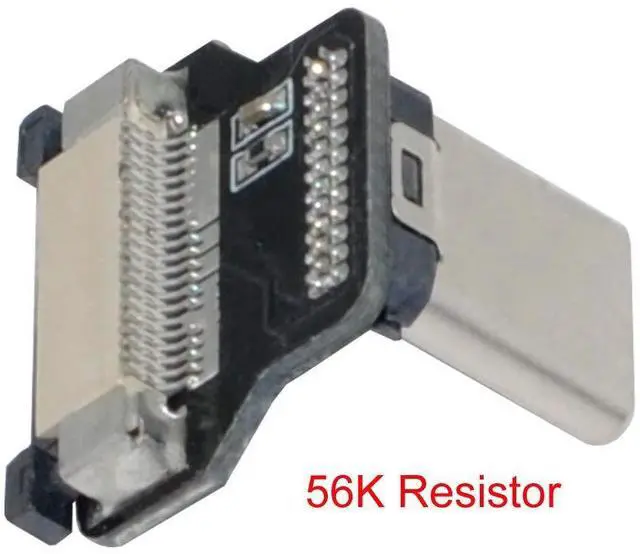 Alt view image 2 of 7 - CYFPVUSB Type-C USB-C USB2.0 Male Up Down Angled 90 Degree Connector Male Plug for FPV HDTV Multicopter Aerial Photography