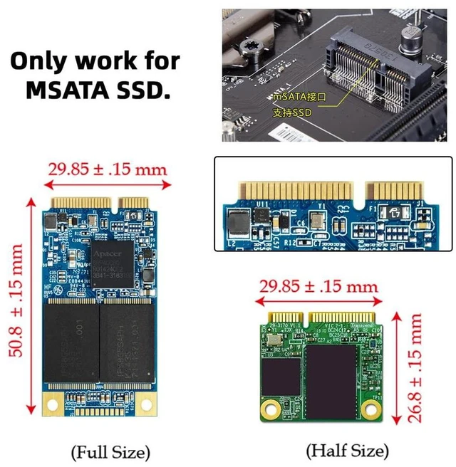 Alt view image 2 of 7 - Xiwai Dual MSATA Mini-SATA SSD Card JBOD Raid0 Span Bridge to 2.5inch SATA Combo HDD Disk Drive Enclosure