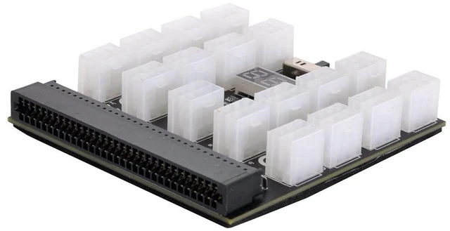 Alt view image 7 of 7 - xiwai 1200W Server PSU Power Supply Breakout Board Adapter with 17 Ports ATX 6 Pin for DPS-800GB 1200FB 1200QB