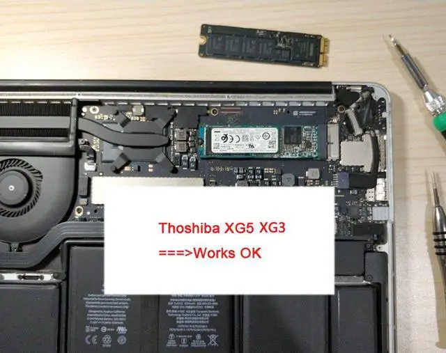 Alt view image 5 of 6 - 12+16pin 2014 2015 to M.2 NGFF M-Key SSD Convert Card for A1493 A1502 A1465 A1466