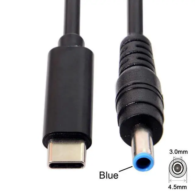 Alt view image 4 of 7 - USB C to DC 20V 4.5x3.0mm PD 65W Charge Cable with PD Emulator Trigger for HP Laptop