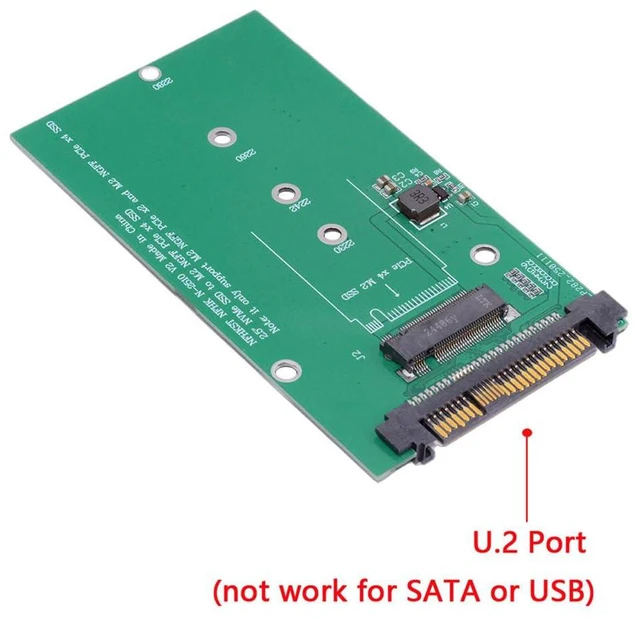 Alt view image 5 of 7 - JSER SFF-8639 NVME U.2 to NGFF M.2 M-Key PCIe SSD Adapter for Mainboard Replace SSD 750 p3600 p3700