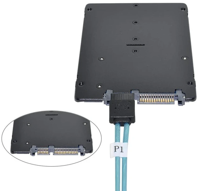 Alt view image 5 of 7 - xiwai Internal 6 SATA 7pin to 6 SATA 7pin Target SSD Hard Disk 6Gbps Data Server Raid Cable