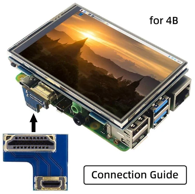 Alt view image 6 of 7 - xiwai 2pcs/Set HDMI Adapter Type A to Micro HDMI Type-D Male Socket Opposite U Shape Back Angled Connector for Raspberry PI 3B/3B+/4B