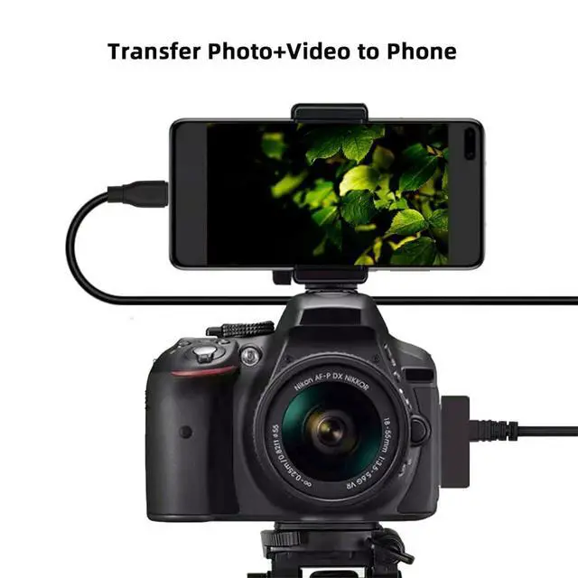 Alt view image 6 of 7 - 5V 2.5W Type-C USB-C Host to 8P Mini Data Power Camera Cable for Coolpix UC-E6 UC-E16 UC-E17 DSC-W DMC-S EX-Z 1.5M