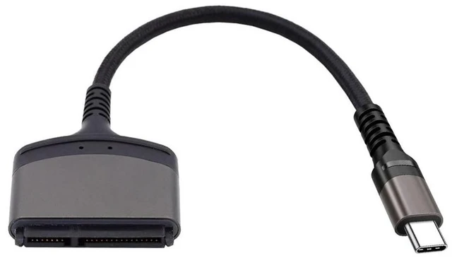 Alt view image 6 of 7 - xiwai 5Gbps USB-C Type-C to SATA 22 Pin Adapter Cable 25cm for 2.5" Hard Disk Driver SSD Laptop