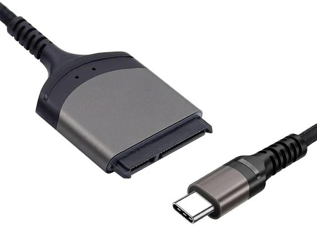 Alt view image 7 of 7 - xiwai 5Gbps USB-C Type-C to SATA 22 Pin Adapter Cable 25cm for 2.5" Hard Disk Driver SSD Laptop