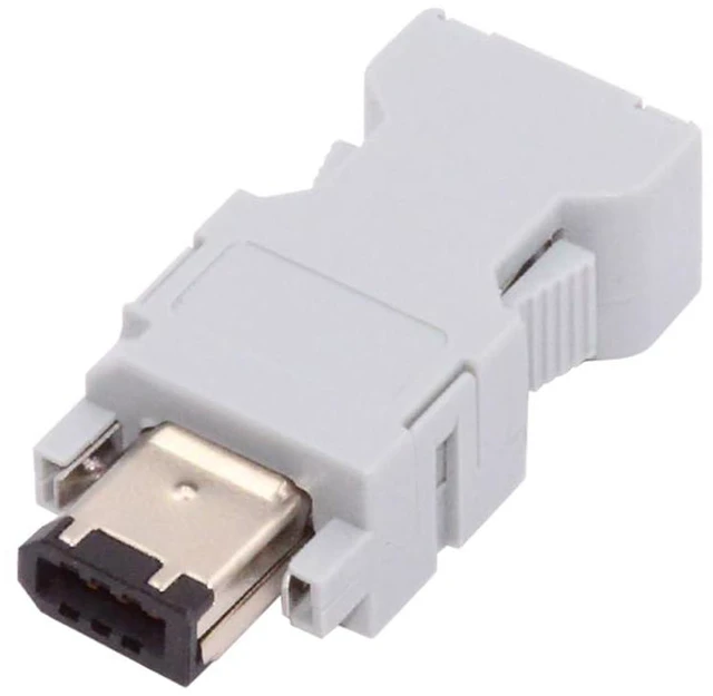 Main image of xiwai FireWire IEEE 1394 6Pin CN3 Plug SM-6P I/O Connector, 55100-0670 Male JZSP-CMP9-1-E 6-Pin Encoder Plug Compatible with Yaskawa Panasonic Servo 54280-0609