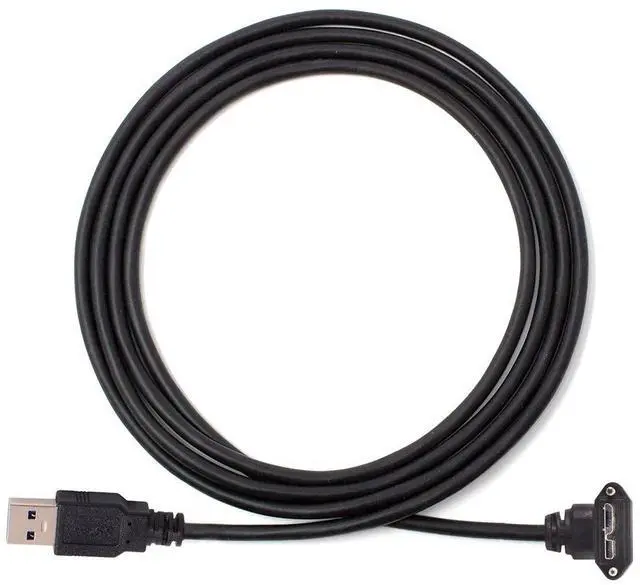 Alt view image 4 of 7 - 1.2m 90 Degree Up Angled Micro USB Screw Mount to 3.0 Data Cable for Industrial Camera