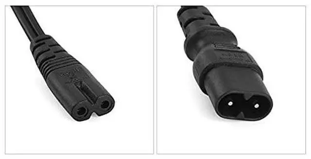 Alt view image 4 of 6 - Chenyang IEC 60320 C8 Plug to C7 Receptacle Male to Female Extension Power Supply Main Adapter Cable 30cm