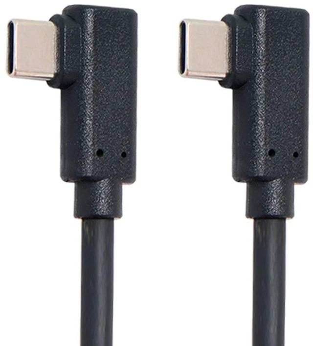 Alt view image 4 of 7 - xiwai USB-C Type-C to Type-C Cable Gen2 10Gbps 65W Dual 90 Degree Left Right Angled Type (1M)