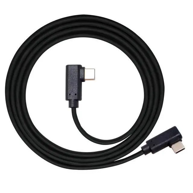 Alt view image 5 of 6 - USB-C Type-C to Type-C Cable Gen2 10Gbps 65W Dual 90 Degree Left Right Angled Type 1M