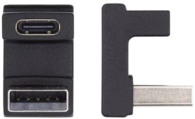 Main image of xiwai USB-C Type C Female to USB 3.0 A Male Up Opposite U Shape Back Angled Data Adapter for Laptop Desktop
