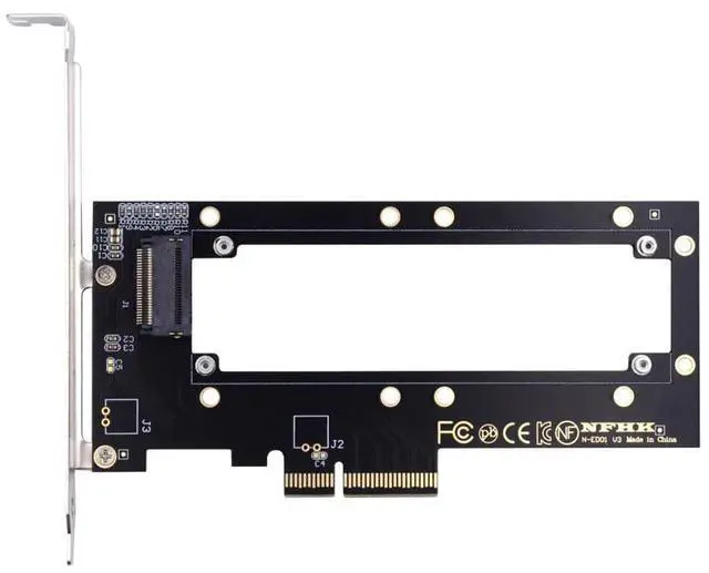 Main image of xiwai PCI-E4.0 4X Host Converter to EDSFF GEN-Z NVMe Ruler 1U E1.S 5.9mm 8.0mm Thickness Short SSD Carrier Adapter