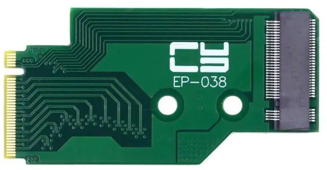 Main image of xiwai PCI-E 4.0 NGFF NVME 22x42mm to 22x80mm M-Key Male to Female Extension SSD Adapter Compatible with Legion Go Game Boy