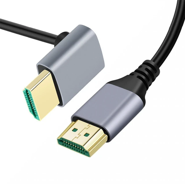 Main image of xiwai 8K HDMI 2.1 Ultra Thin HDTV Cable 1m 4K Hyper Super Flexible Slim Cord Down Angled 90 Degree Type-A Male to Male for Computer HDTV Projector Home Theatre