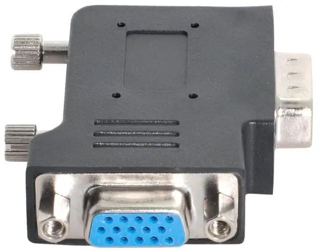 Alt view image 5 of 7 - chenyang Vertical Flat Left Angled 90 Degree VGA SVGA Male to Female Extension Adapter Black
