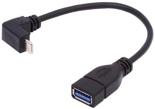 Main image of xiwai 90 Degree USB-C Type-C USB 3.1 Male to USB 3.0-A Female Adapter 10Gbps OTG Data Power Cable 20cm Up Down Angled