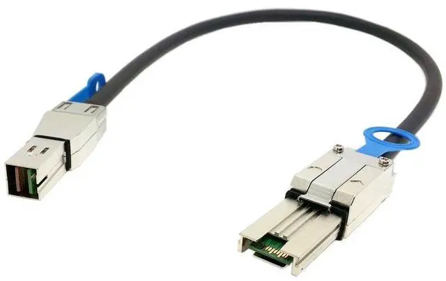 Main image of ChenYang External Mini SAS 4X SFF-8088 to Mini SAS High Density HD SFF-8644 Data Server Raid Cable 50cm