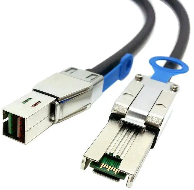 Alt view image 4 of 4 - ChenYang External Mini SAS 4X SFF-8088 to Mini SAS High Density HD SFF-8644 Data Server Raid Cable 50cm