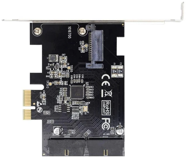 Main image of xiwai PCI-E 1X to 19Pin 20Pin USB 3.0 Header Express Card, USB Front Panel Adapter VL805 for Desktop Computer Motherboard