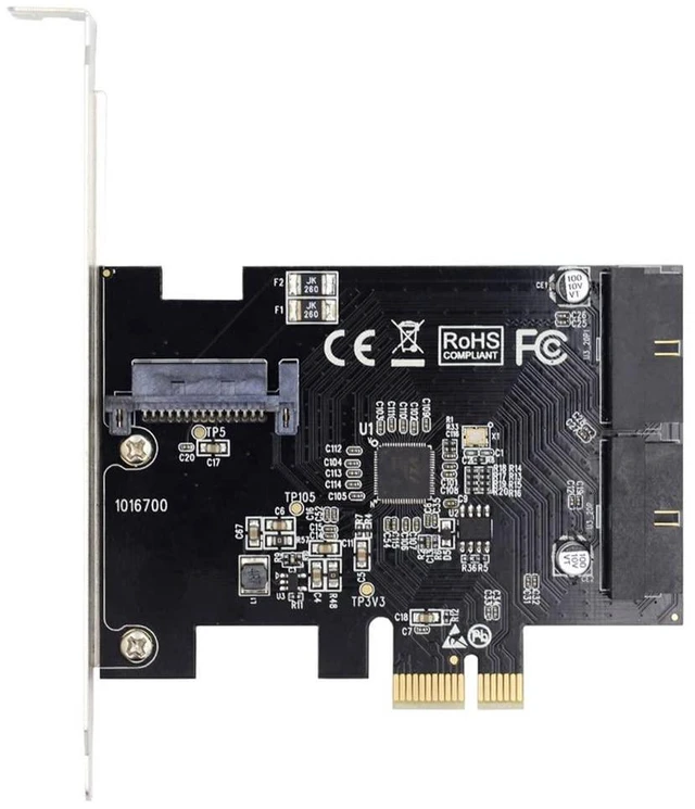Alt view image 3 of 7 - xiwai PCI-E 1X to 19Pin 20Pin USB 3.0 Header Express Card, USB Front Panel Adapter VL805 for Desktop Computer Motherboard