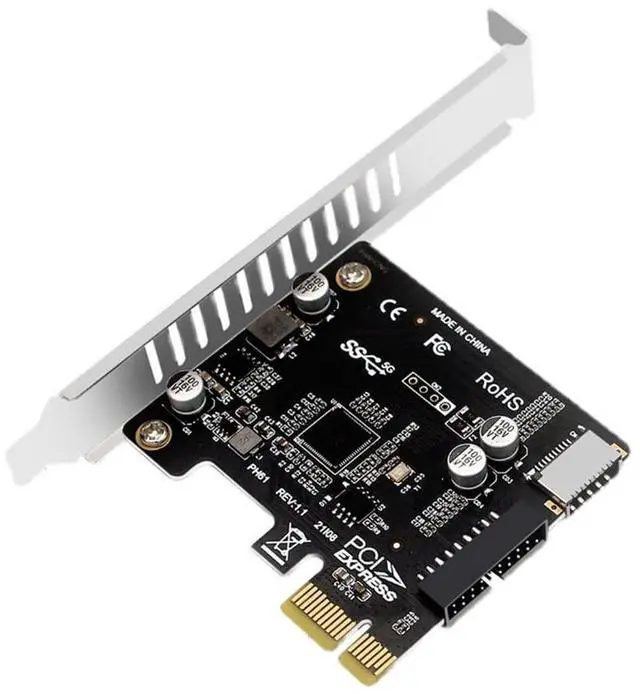 Main image of xiwai 5Gbps Type-E USB 3.1 Front Panel Socket & USB 2.0 to PCI-E 1X Express Card VL805 Adapter for Motherboard