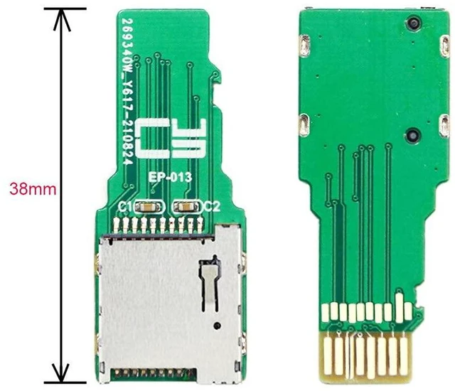 Alt view image 3 of 7 - xiwai TF Micro SD Male Extender to TF Card Female Extension Adapter PCBA SD/SDHC/SDXC UHS-III UHS-3 UHS-2