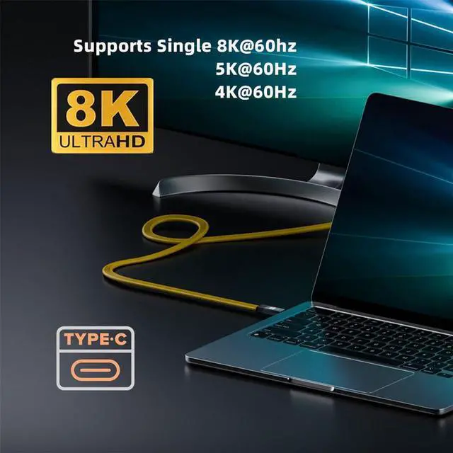 Alt view image 7 of 7 - xiwai 20gbps USB4 Cable Short Flat Slim FPC USB4.0 Type-C Male to Female Extension Cord with 100W and 8K 5K Compatible with Thunderbolt3/4 0.8M