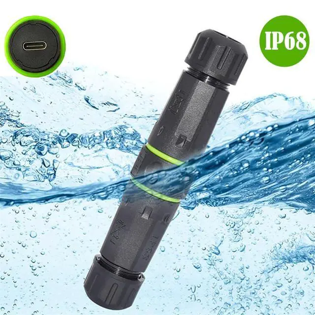 Alt view image 7 of 7 - IP68 Waterproof M20 Locking Type-C 10Gbps USB3.1 Female to USB-C Female Extension Adapter Coupler
