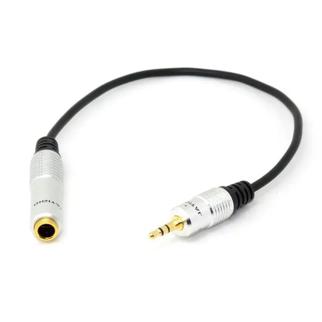 Alt view image 2 of 7 - JSER Audio Aux 6.35mm 1/4" Female to 3.5mm 1/8" Male Stereo Headphone Plug Adapter Converter Cable 20cm