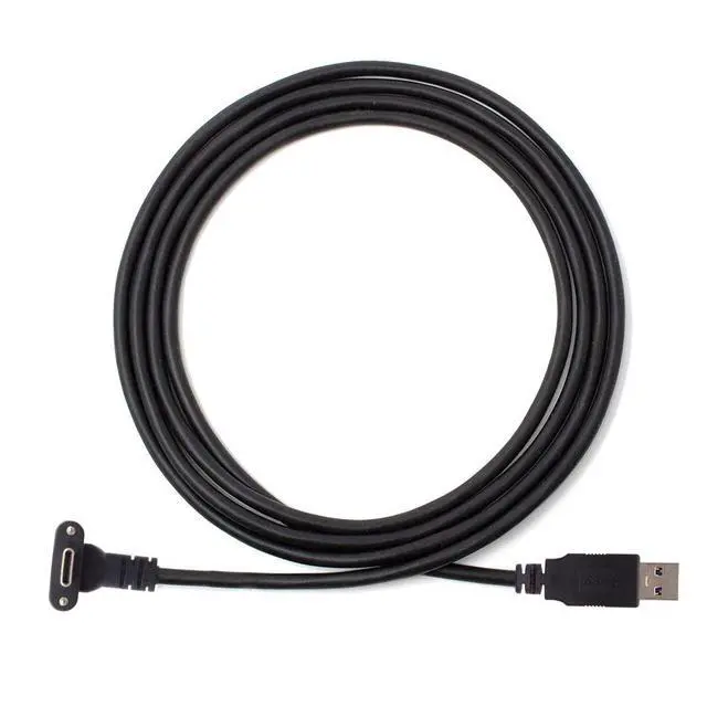 Alt view image 6 of 7 - Fit for Quest Link VR USB 3.1 Type-C Dual Screw Locking to Standard USB3.0 Data Cable (500cm)