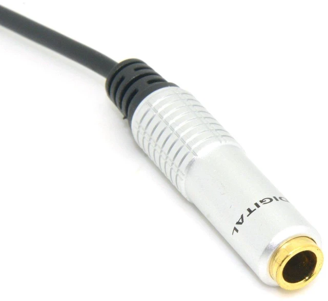 Alt view image 3 of 7 - JSER Audio Aux 6.35mm 1/4" Female to 3.5mm 1/8" Male Stereo Headphone Plug Adapter Converter Cable 20cm