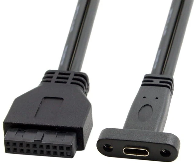 Main image of xiwai Type-C Female Cable Single Port USB 3.1 Type C USB-C Female to USB 3.0 Motherboard 19pin Header Cable