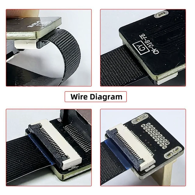 Alt view image 3 of 7 - xiwai CYFPV HDMI Type A Male Connector Left & Right Angled 90 Degree for FPV HDTV Multicopter Aerial Photography (Left Angled)