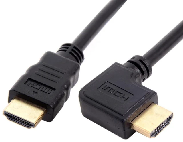 Main image of JSER 90 Degree Left Angled Type HDMI 1.4 Male to HDMI Male Cable Support 3D & Ethernet 50cm (Left Angle)
