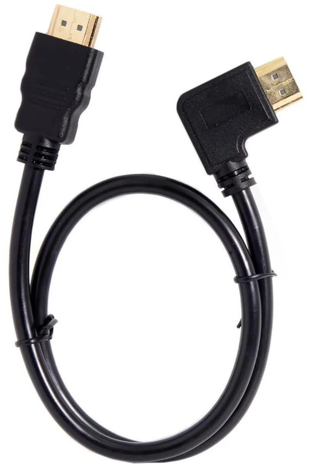 Alt view image 5 of 7 - JSER 90 Degree Left Angled Type HDMI 1.4 Male to HDMI Male Cable Support 3D & Ethernet 50cm (Left Angle)
