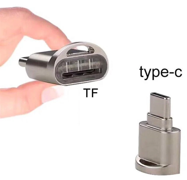 Alt view image 4 of 7 - xiwai 2pcs USB-C USB 2.0 Type C to TF Card Reader Micro SD SDXC Adapter for MacBook Cell Phone
