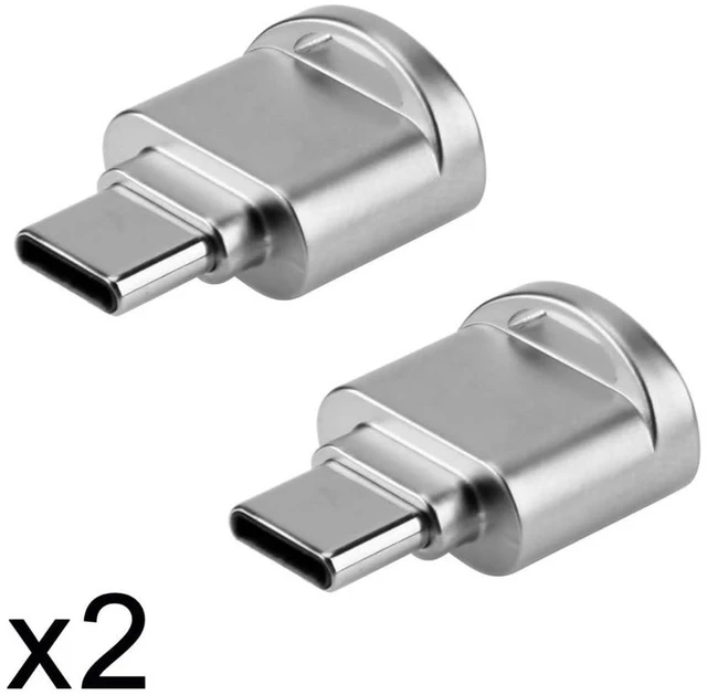 Alt view image 7 of 7 - xiwai 2pcs USB-C USB 2.0 Type C to TF Card Reader Micro SD SDXC Adapter for MacBook Cell Phone