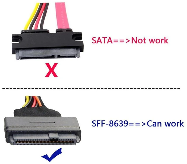 Alt view image 5 of 7 - xiwai NVME U.2 SFF-8639 to NGFF M.2 M-Key SATA PCIe Combo SSD Adapter | for Mainboard,Compatible with SSD 750 p3600 p3700