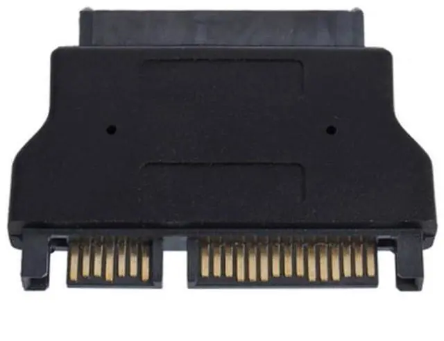 Main image of xiwai 22Pin SATA Male to 16Pin Female Micro SATA HDD Convertor for Laptop | 6Gbps Portable small size light weight Adapter fit for 1.8 inch SSD Disk