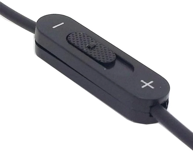 Alt view image 7 of 7 - xiwai 3.5mm Stereo Male to Double 3.5mm Female Audio Cable Headphone Y Splitter with Volume Switch Black