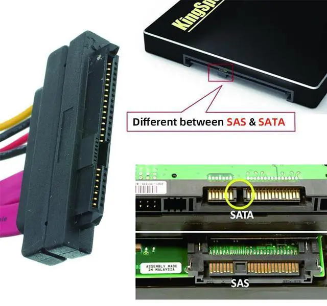 Alt view image 6 of 7 - xiwai SFF-8482 SAS Cable 29Pin Extension Cable Male to Female for SAS Hard Disk Drive SSD 12Gbps Raid Server 100cm