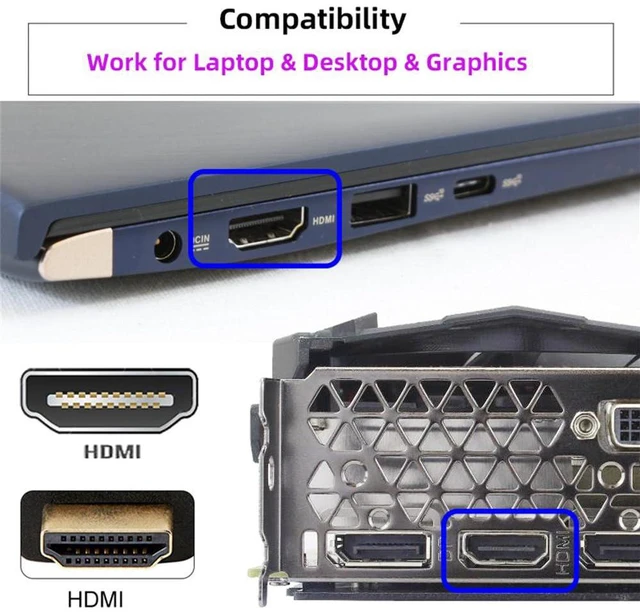 Alt view image 6 of 7 - xiwai Silver HDMI 1.4 Male to Female CY Virtual Display Adapter 4K Extension DDC EDID Dummy Plug Headless Ghost Display HDTV 4K@60Hz Emulator