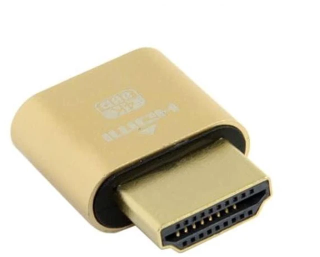 Alt view image 2 of 7 - xiwai 4K Virtual Display Adapter HDMI 1.4 DDC EDID Dummy Plug Headless Ghost Display 1920x1080p@60Hz