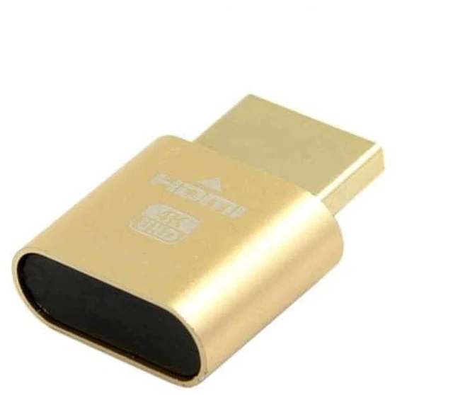 Alt view image 3 of 7 - xiwai 4K Virtual Display Adapter HDMI 1.4 DDC EDID Dummy Plug Headless Ghost Display 1920x1080p@60Hz