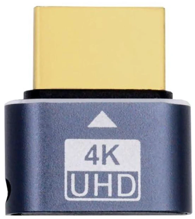 Main image of xiwai 4K Virtual Display Adapter HDMI 1.4 DDC EDID Dummy Plug HDTV 4K@60Hz Headless Ghost Display Emulator Black