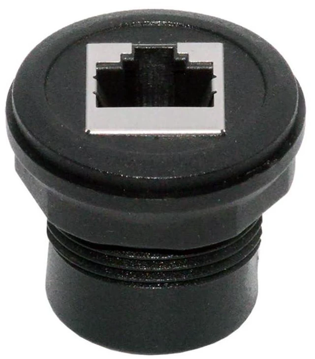 Main image of xiwai Waterproof UTP STP RJ45 Female to CAT5E Female Extension Adapter Networking Patch Coupler Car Panel Mount Design