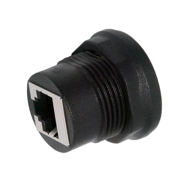 Alt view image 7 of 7 - xiwai Waterproof UTP STP RJ45 Female to CAT5E Female Extension Adapter Networking Patch Coupler Car Panel Mount Design