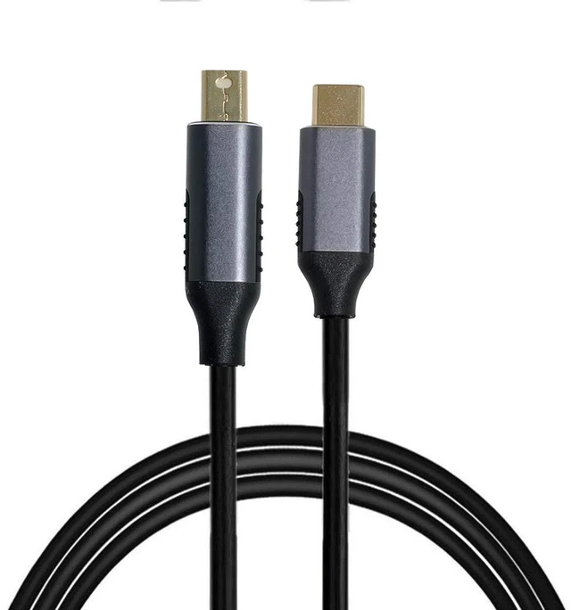 Alt view image 3 of 7 - xiwai USB 3.1 Type C USB-C Source to Mini DisplayPort DP Displays Male 4K Monitor Cable for Laptop 1.8m